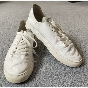 Sam Edelman Genuine Leather Sneakers Women's Sz 9.5 White Athleisure  Comfort